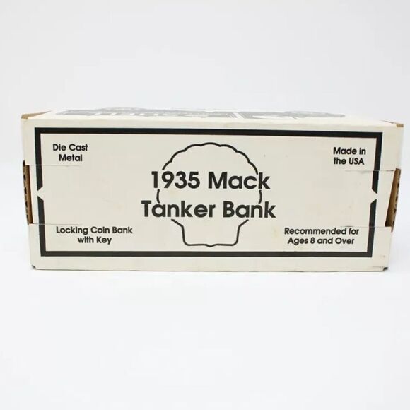 1935 Mack Tanker Locking-Bank Die-Cast Model Shell Oil Truck NIB - Picture 3 of 7